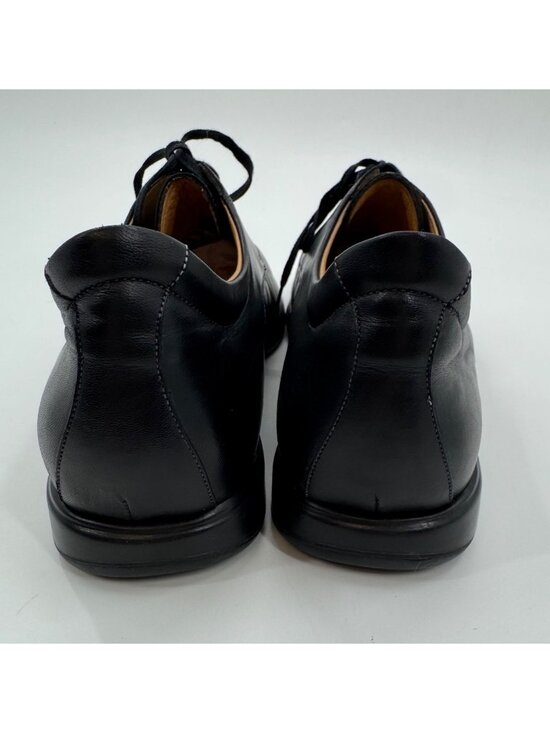 Nuvola By Santoni Mens Black Leather Lace-Up Dress Shoes Size 11 D main image 5